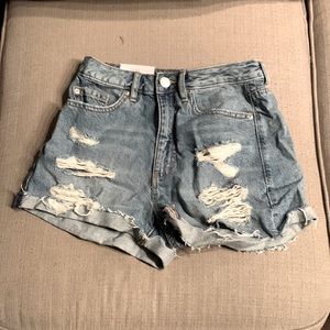 Garage denim mom shorts